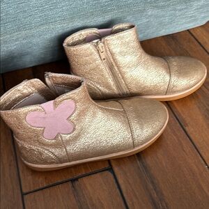 Livie & Luca Kids Boots with Pink Butterfly Accent